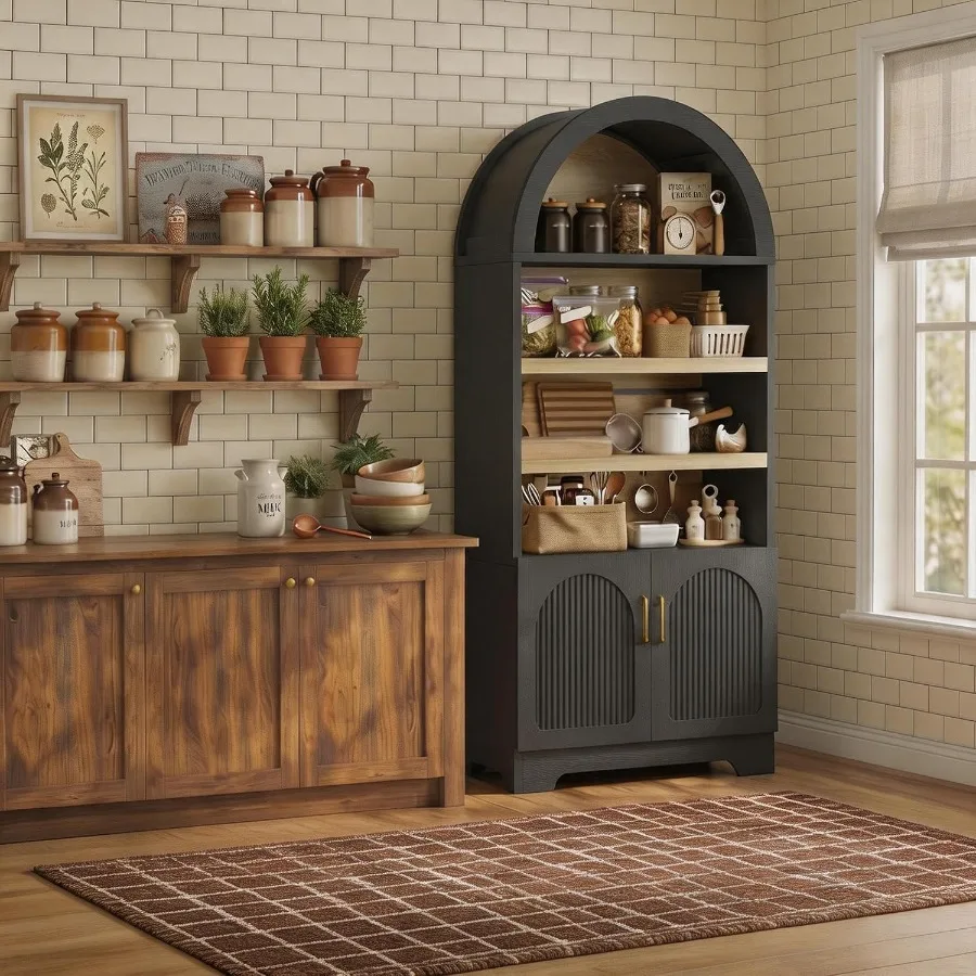 71 Tall Arched Kitchen Pantry  - Kitchen review and price