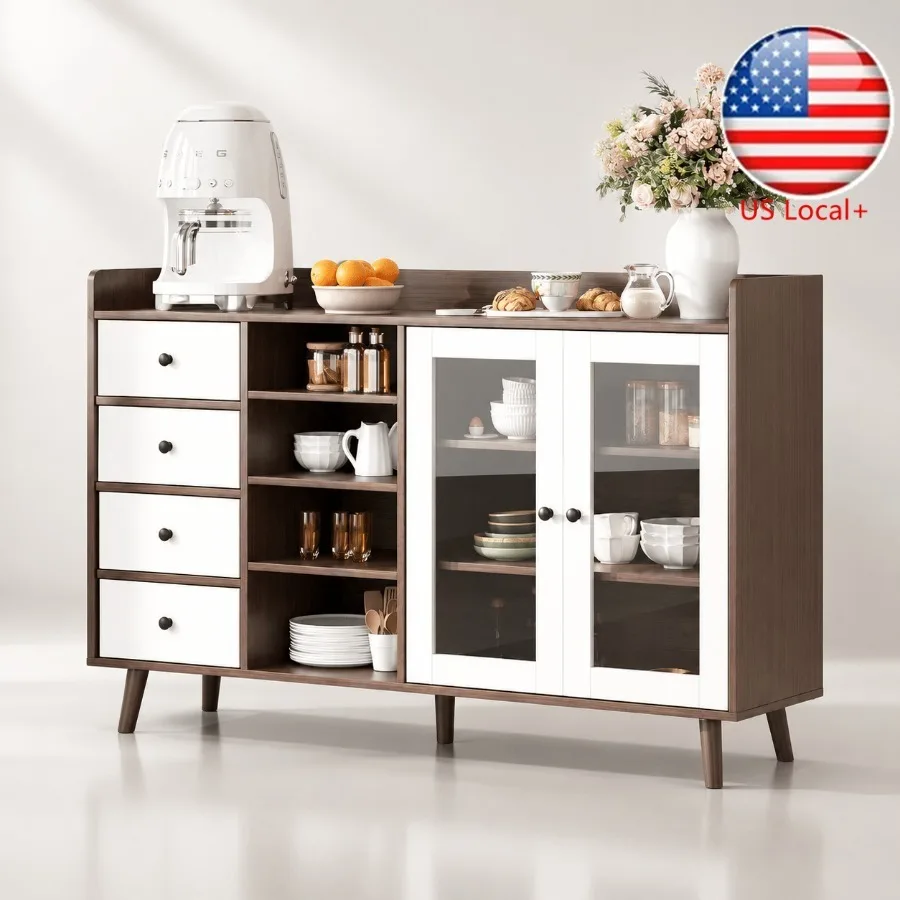 55 Glass Door Sideboard for Li - Storage & Organization review and price