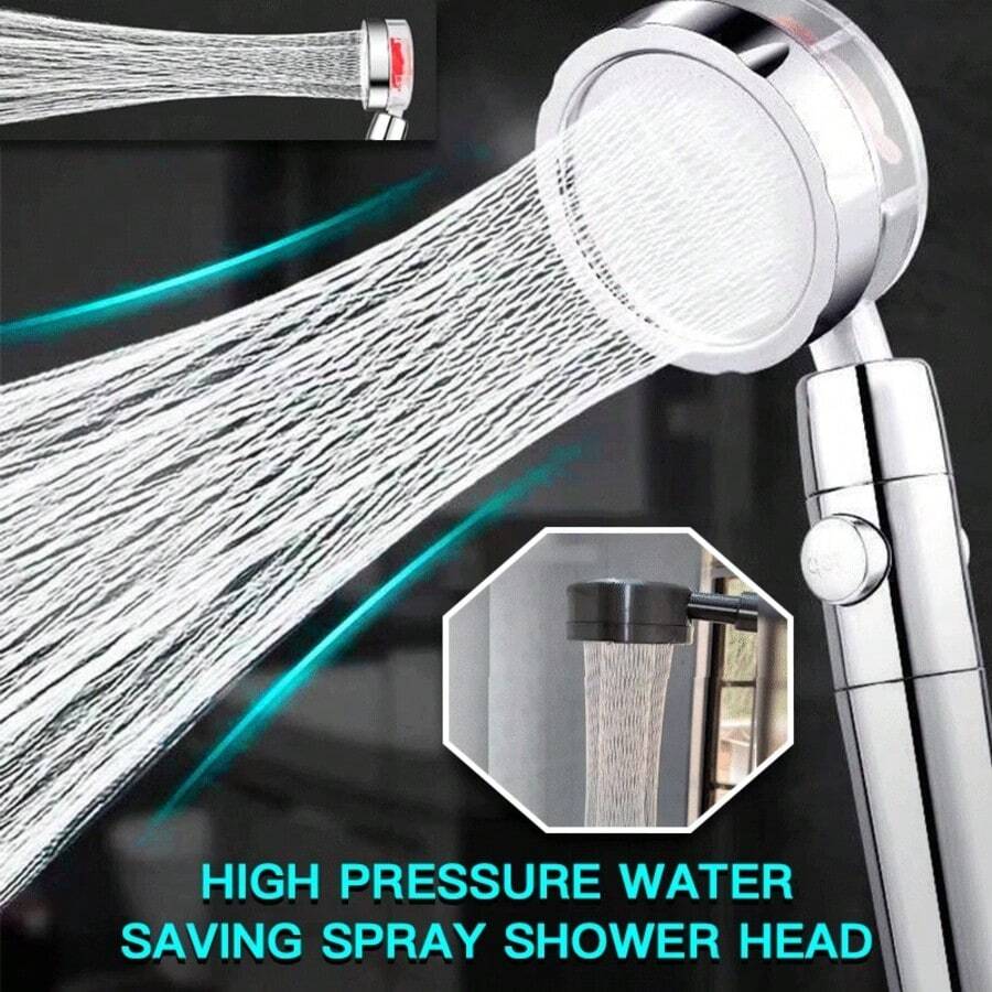 Propeller Driven Shower Head W - High Pressure Shower Head Handheld review and price