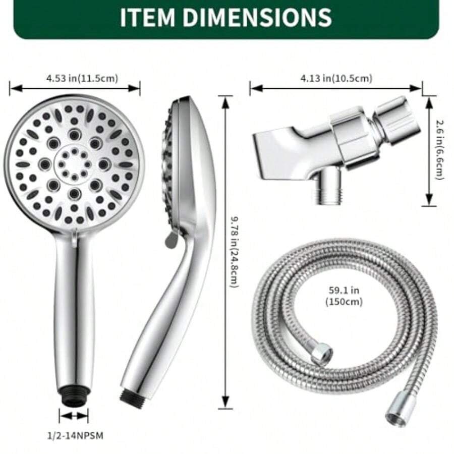 Shower Head 6 Spray Modes Hand - High Pressure Shower Head Handheld review and price
